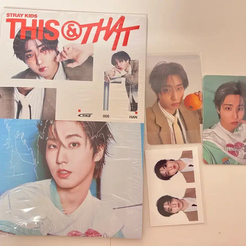 [BUNJANG] Stray Kids THIS&THAT &.ver Han Photocard Set (Unsealed) / 스트레이키즈 THIS&THAT &.ver 한 HAN(개봉)