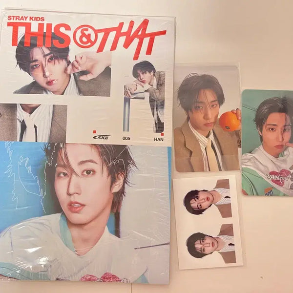 [BUNJANG] Stray Kids THIS&THAT &.ver Han Photocard Set (Unsealed) / 스트레이키즈 THIS&THAT &.ver 한 HAN(개봉)