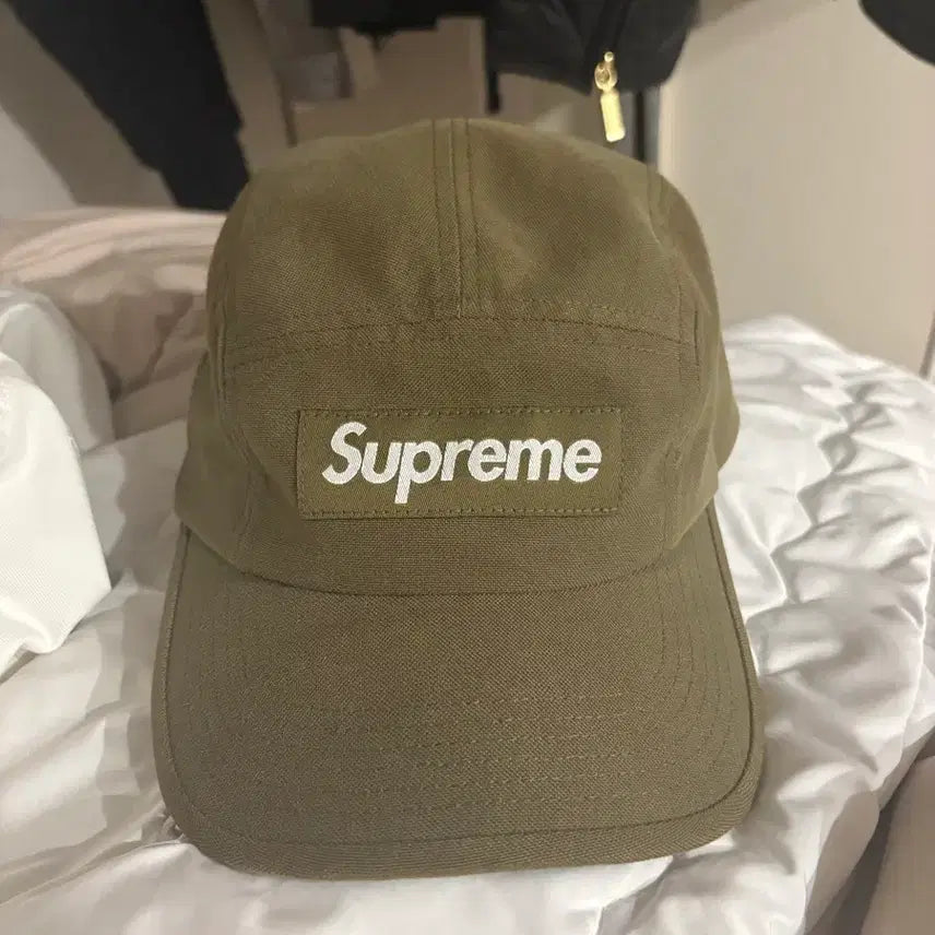 [BUNJANG] Supreme Brushed Cordura Camp Cap Olive / 슈프림 브러쉬드 코듀라 캠프캡 올리브