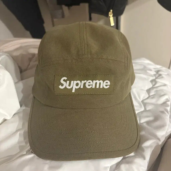 [BUNJANG] Supreme Brushed Cordura Camp Cap Olive / 슈프림 브러쉬드 코듀라 캠프캡 올리브