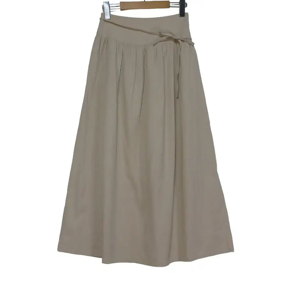 [BUNJANG] SOWMOOD Beige Ribbed Flare Long Skirt Size S / SOWMOOD 베이지 골지 플레어 롱스커트 S 65