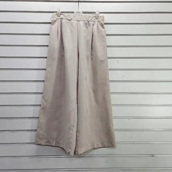 [BUNJANG] Women's Light Beige Summer Wide Banding Pants Size 82 / 연베이지  여성  여름 와이드  밴딩바지 55/보물찾기천사