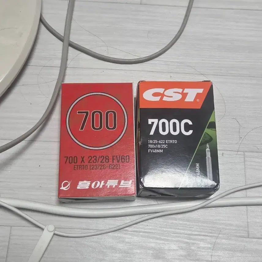 [BUNJANG] Heung-A / CST 700C Bicycle Inner Tube (48mm Valve) / 700C 700x18/25C 튜브 / 흥아튜브 700x23/28 FV