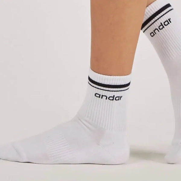 [BUNJANG] Andar Signature Logo Crew Socks / 새상품)안다르 양말 시그니처 로고 크루 삭스