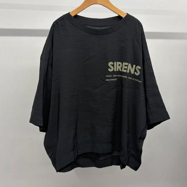 [BUNJANG] System Women's Oversized Fit Short Sleeve Blouse Top / 시스템 여성 오버핏 블라우스 탑 66