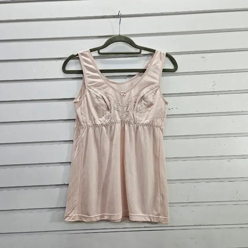 [BUNJANG] Lace Point Bra Running Top - Light Beige / 연베이지  레이스포인트 브라런닝 66/보물찾기천사