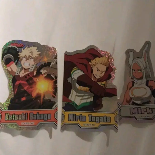 [BUNJANG] My Hero Academia Japan Bakugo Katsuki Touka Mirio Mirko Glitter Sticker Goods / 8월10일 오후1시까지 판매)나히아 일본 바쿠고 카츠키 토오카타 밀리오 미르코 한정 반짝이 스티커 굿즈