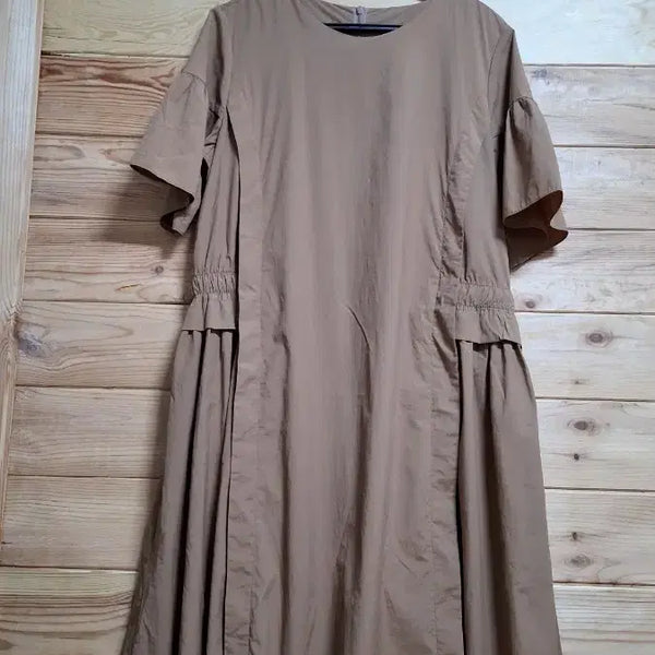 [BUNJANG] Crinkled Long Dress One-Piece / 바스락 롱 원피스