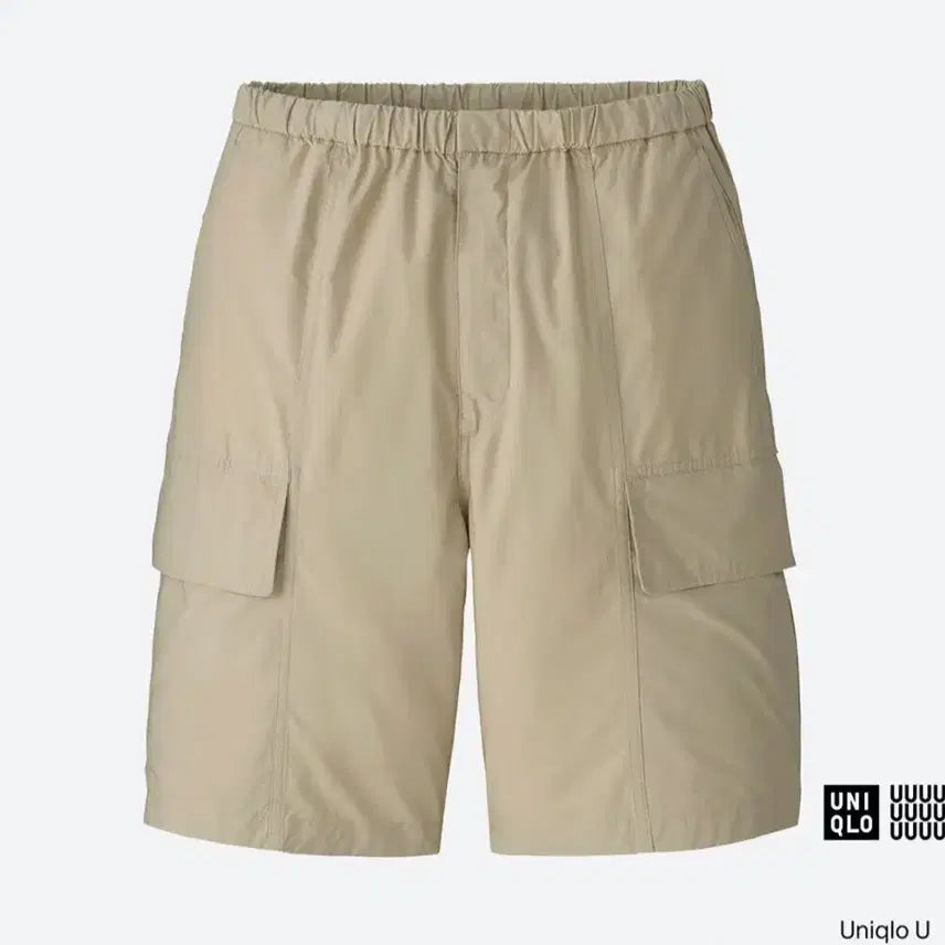 [BUNJANG] Uniqlo U Easy Cargo Short Pants Beige S / 유니클로U 이지카고쇼트팬츠