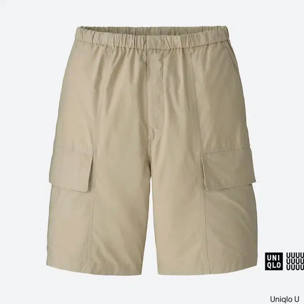 [BUNJANG] Uniqlo U Easy Cargo Short Pants Beige S / 유니클로U 이지카고쇼트팬츠