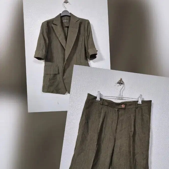 [BUNJANG] Khaki Two-Piece Set / 카키 셋업 투피스 66
