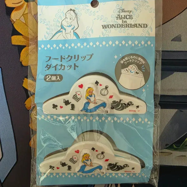 [BUNJANG] Disney Alice in Wonderland Multi Clip Set (2 pieces) / (정품)디즈니 이상한 나라의 앨리스 멀티 클립 집게(2p)