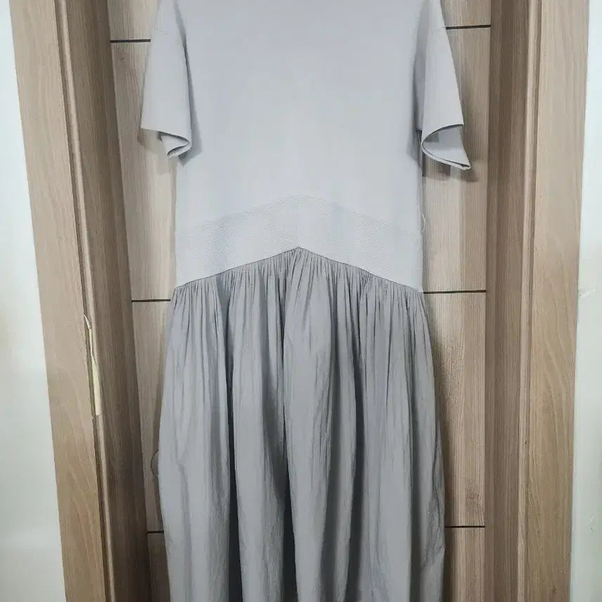 [BUNJANG] System Knit Color-Block Dress / 시스템 니트배색 원피스55~66
