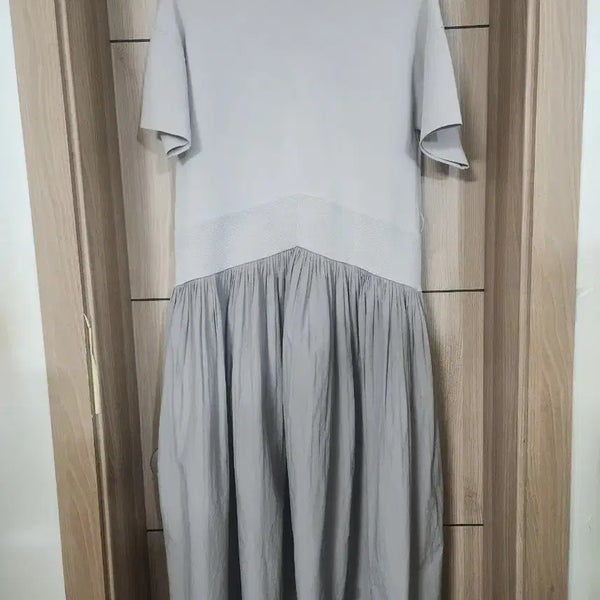 [BUNJANG] System Knit Color-Block Dress / 시스템 니트배색 원피스55~66