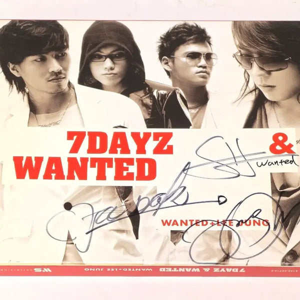 [BUNJANG] Wanted 7DAYZ & WANTED (2007) 2nd Album Signed CD / 원티드 2집 [7DAYZ & WANTED] 전원 친필 사인 CD (이정, 하동균 참여)