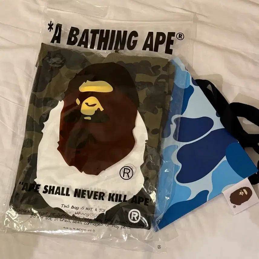 [BUNJANG] BAPE Camo Long Sleeve Shirt / 베이프 카모 긴팔