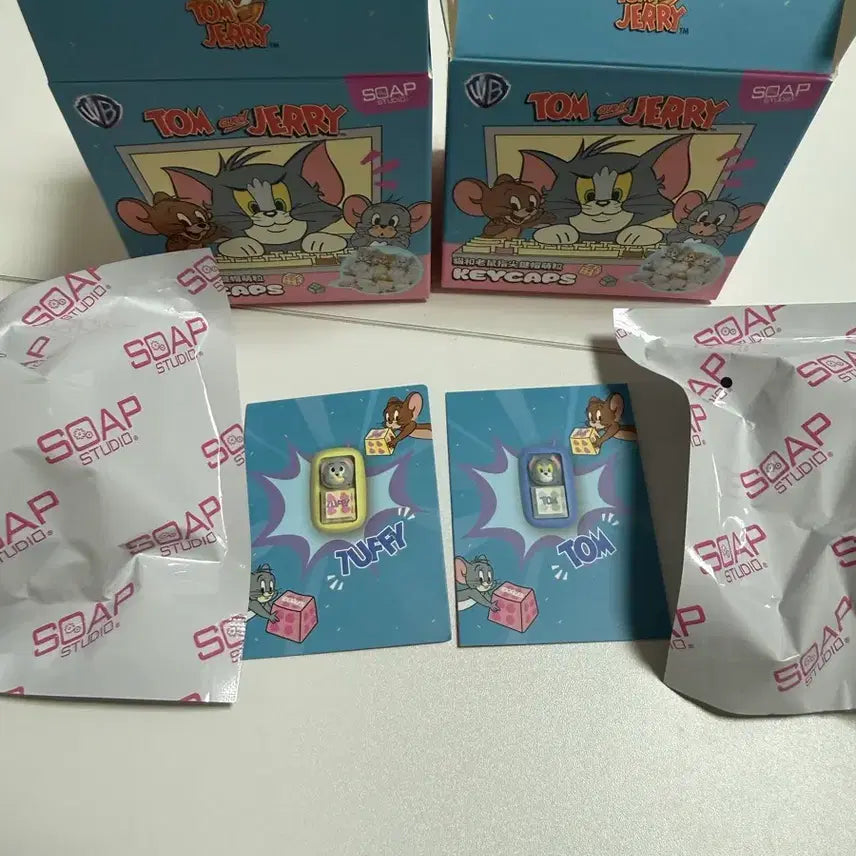 [BUNJANG] Soap Studio Tom and Jerry Keycap Keyring / [새제품]소프스튜디오 톰과제리 키캡 키링 팔아요!