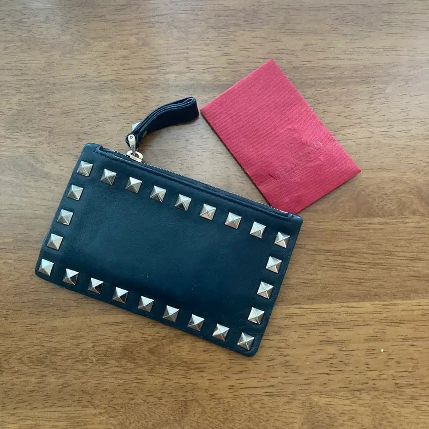 [BUNJANG] Valentino Rockstud Card Holder / 발렌티노 락스터드 카드지갑