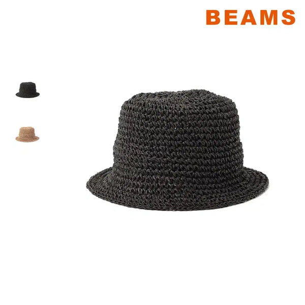 [BUNJANG] BEAMS Heart Coma Knit Bucket Hat / 빔즈 하트 코마니트 버킷햇 모자