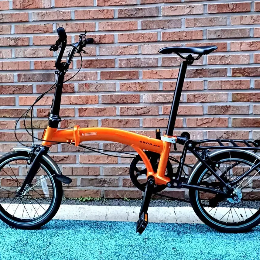 [BUNJANG] GruM3 Folding Mini Velo Bicycle / 유사브롬톤.그루M3접이식미니벨로(35만원)(오랜지색상)