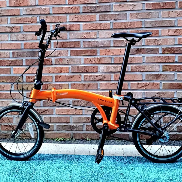 [BUNJANG] GruM3 Folding Mini Velo Bicycle / 유사브롬톤.그루M3접이식미니벨로(35만원)(오랜지색상)