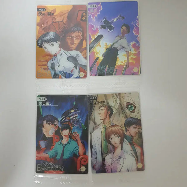 [BUNJANG] Neon Genesis Evangelion Wafer Card Bundle Set / 신세기 에반게리온 웨하스카드 4장 일괄판매