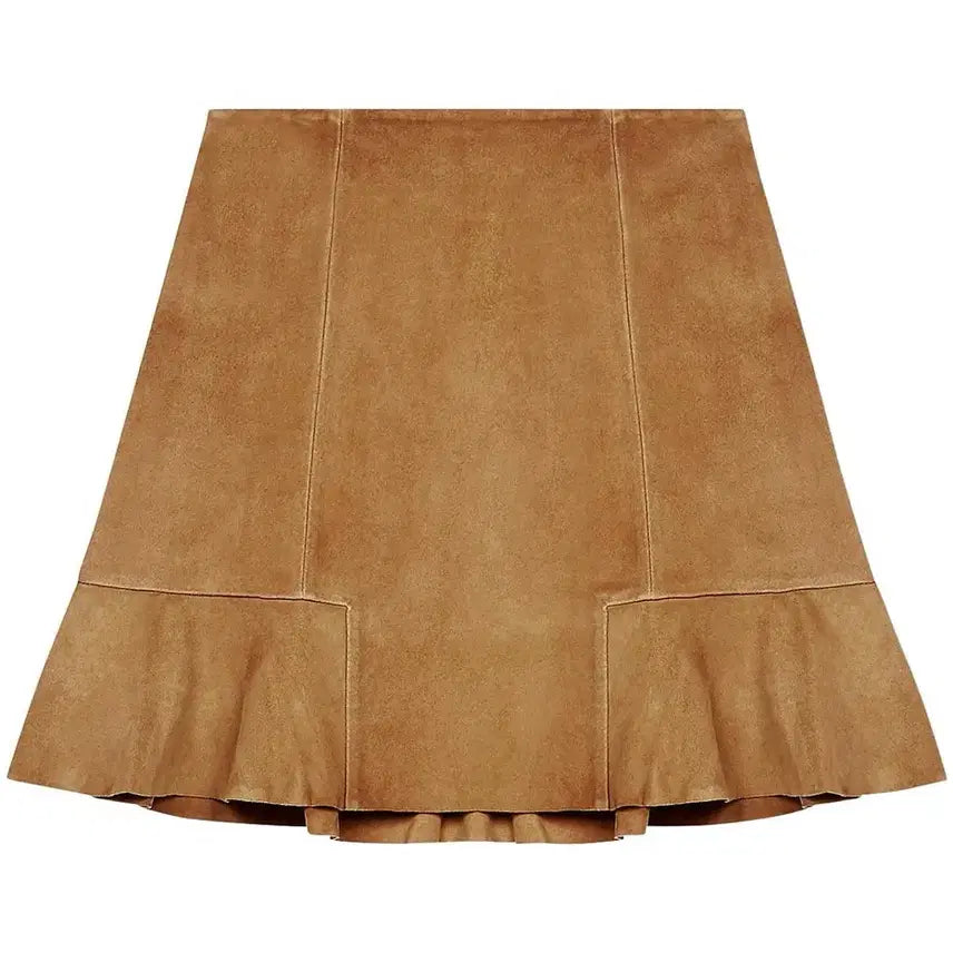 [BUNJANG] Maje Suede Mini Skirt Camel Size 38 / 마쥬 maje 스웨이드 스커트 카멜 38