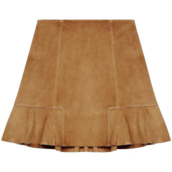 [BUNJANG] Maje Suede Mini Skirt Camel Size 38 / 마쥬 maje 스웨이드 스커트 카멜 38