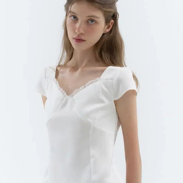 [BUNJANG] Lebane Sophia Blouse White / 르베인 Lebane 소피아 블라우스 화이트 새 상품