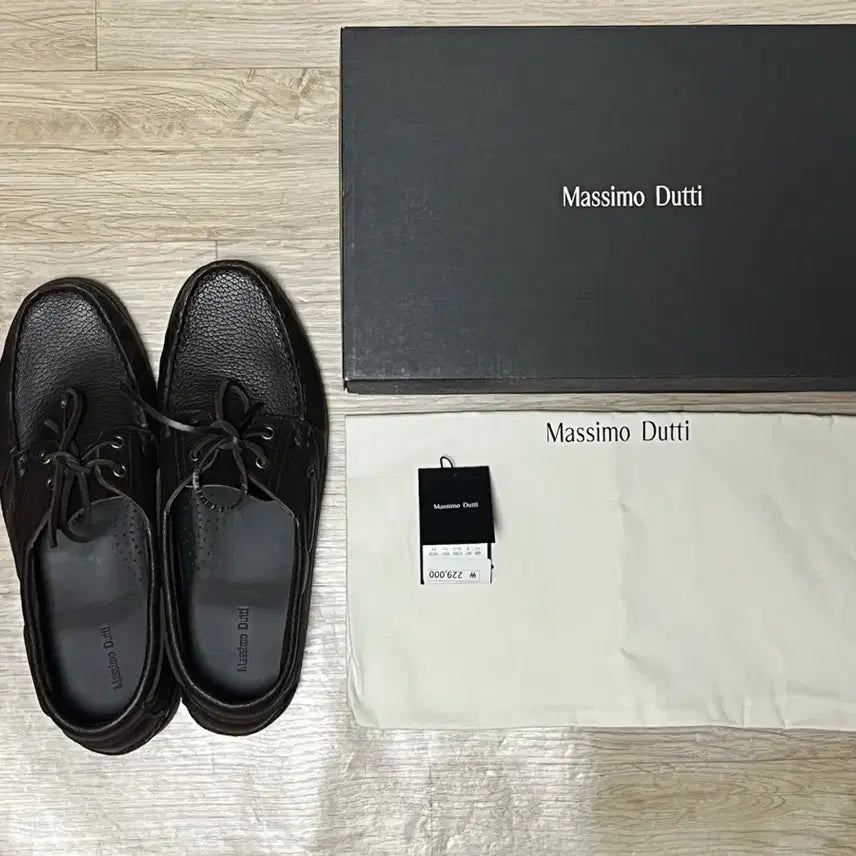[BUNJANG] Massimo Dutti Grain Leather Boat Shoes / [43]마시모두띠 가죽보트슈즈 (마이라이브러리 pick)