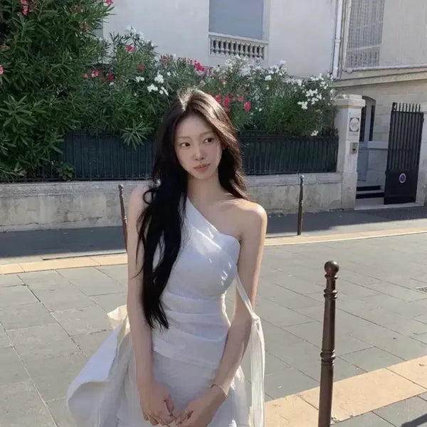 [BUNJANG] Leeds Sandy Asymmetrical Blouse Ivory S / 리즈 더위시 leeds 샌디 언발 블라우스 s