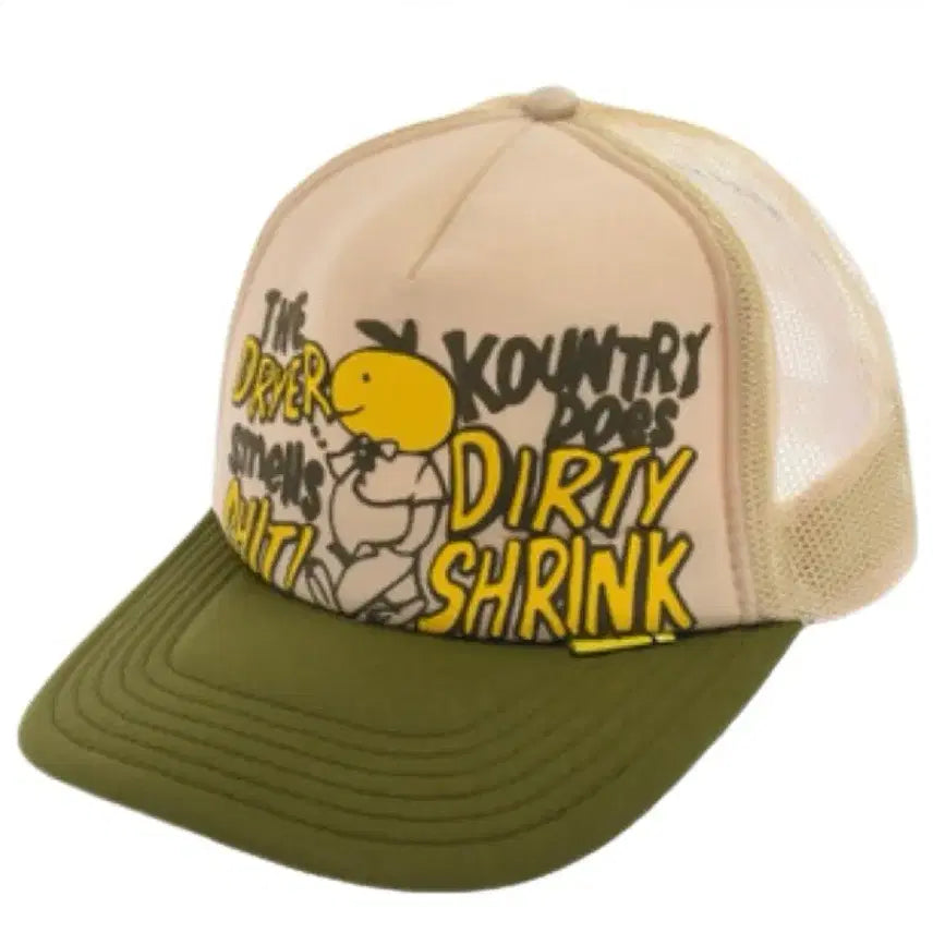 [BUNJANG] Capital Trucker Cap Khaki / 캐피탈 트럭캡 키나리카키