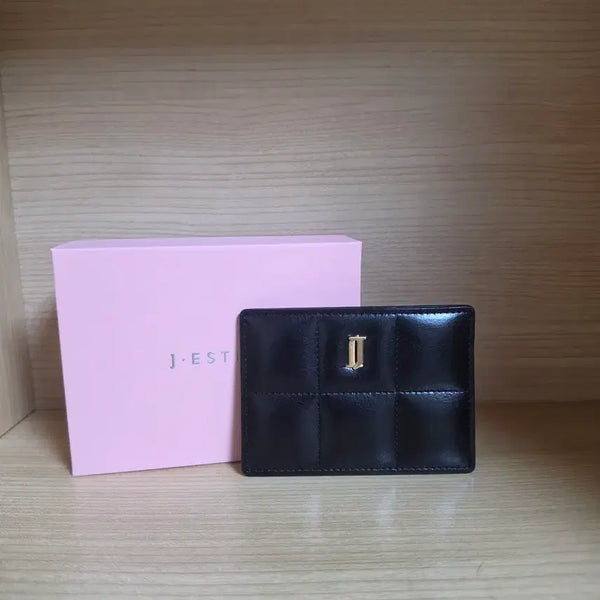 [BUNJANG] J.ESTINA DAMIER Card Holder Black / 제이에스티나 DAMIER 카드홀더 BK