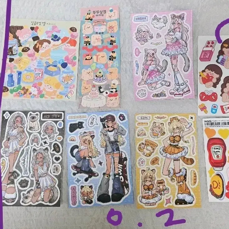[BUNJANG] Plush Sticker Pack / 다꾸 씰스티커,폭신 스티커 판매