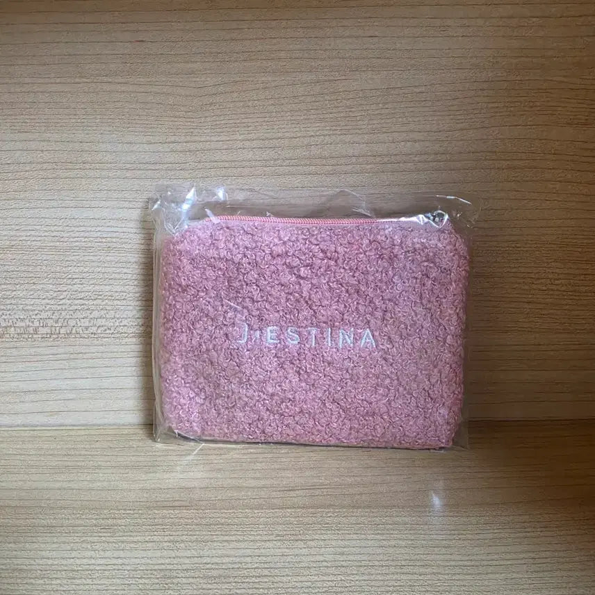 [BUNJANG] J.ESTINA Bouclé Pouch Pink / [새상품] 제이에스티나 부클 파우치