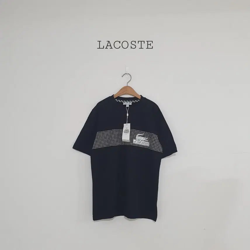 [BUNJANG] Lacoste Black Big Logo T-Shirt / No.26080812 새상품) 라코스테 반팔 티셔츠 블랙