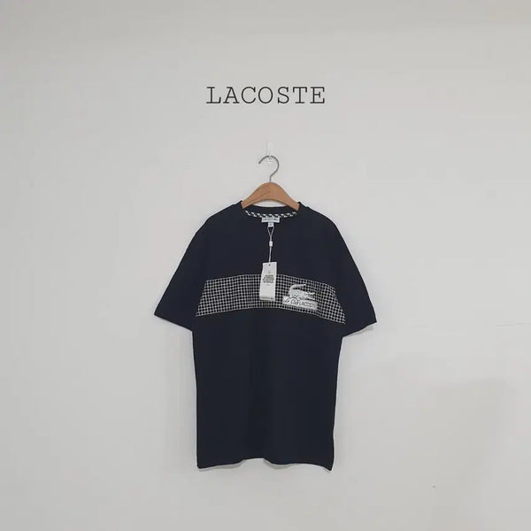 [BUNJANG] Lacoste Black Big Logo T-Shirt / No.26080812 새상품) 라코스테 반팔 티셔츠 블랙