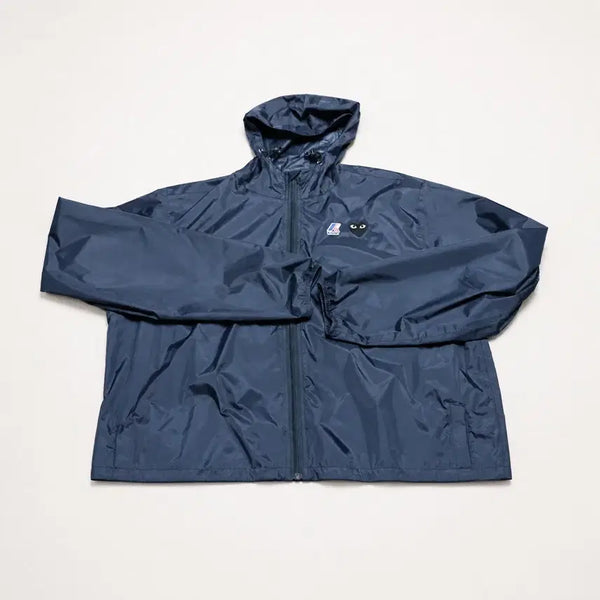 [BUNJANG] Comme des Garçons x K-Way Black Windbreaker Jacket 2XL / 꼼데가르송X까웨 바람막이 블랙 2XL