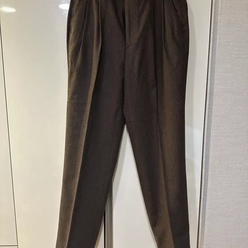 [BUNJANG] Belief Wool Flannel Brown Pants / 벨리프 울플라넬 브라운 팬츠