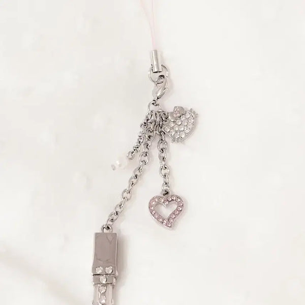 [BUNJANG] Sanrio Hello Kitty Hime Gyaru Lipstick Charm / 고전 키티 립스틱 키링 산리오 히메갸루