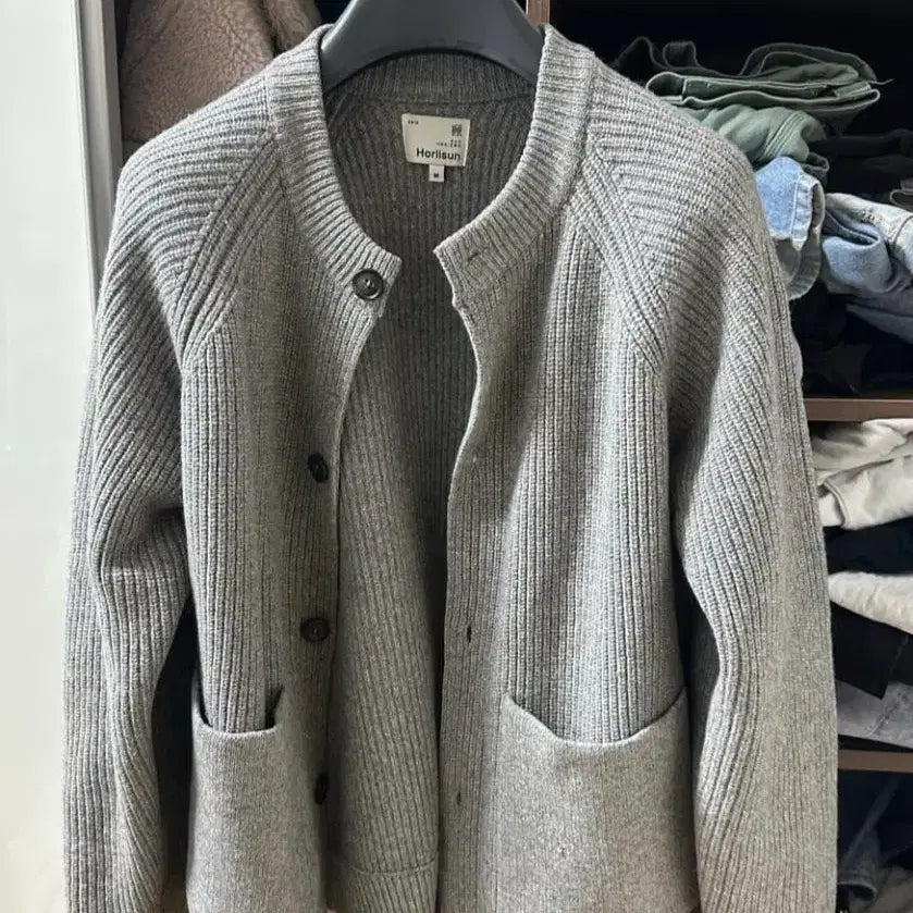 [BUNJANG] Horilsun Annette Cardigan Grey M / Horilsun  홀리선. 아네트 가디건 그레이 m