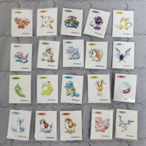 [BUNJANG] Pokemon 30th Anniversary Sticker Collection Bundle Set (20 Types) / 포켓몬 30주년 띠부씰 20종 일괄