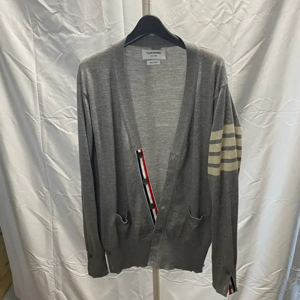 [BUNJANG] Thom Browne Merino Wool Cardigan Grey Size 2 / [정품/2] 톰브라운 메리노울 가디건 그레이