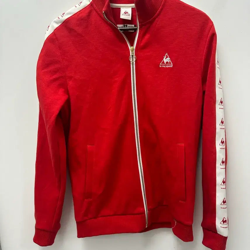 [BUNJANG] Le Coq Sportif Zip-Up Training Jacket Red 95 / [만원빈티지 최저가]르꼬끄 스포르트 집업 트레이닝 자켓 레드 95