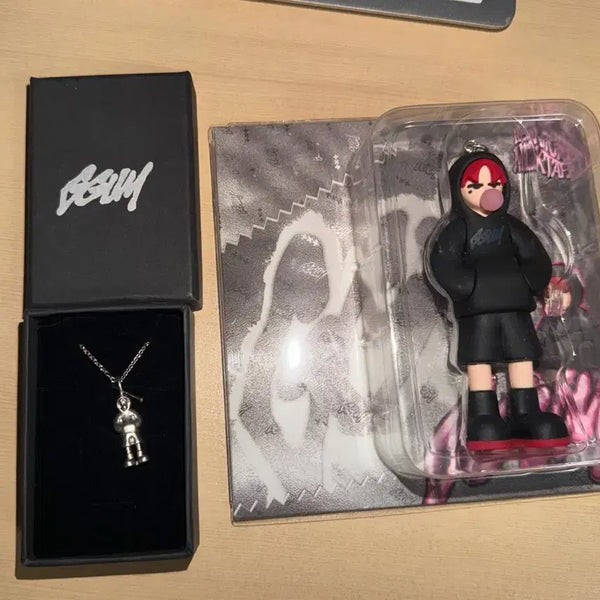 [BUNJANG] TXT Yeonjun Bubble Gum Figure + Photocard Set & Inkigayo Necklace / 연준 껌 피규어 앨범 및 인가 역조공 목걸이