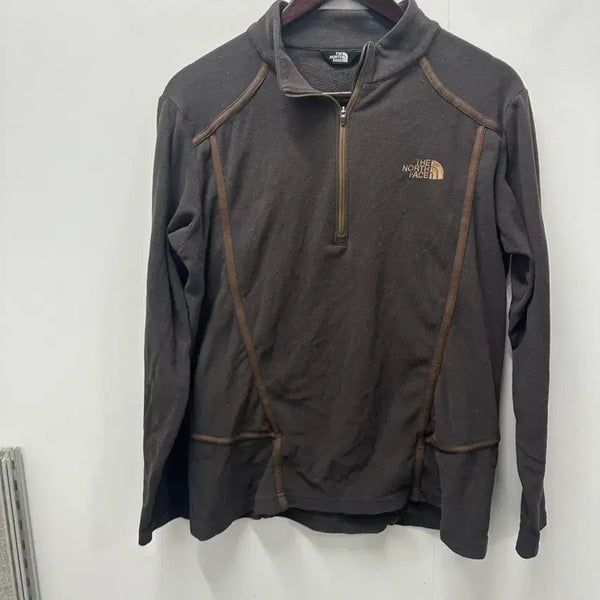 [BUNJANG] The North Face Half Zip Sweatshirt Brown (Size 100) / [만원빈티지 최저가]노스페이스 하프 집업 맨투맨 100