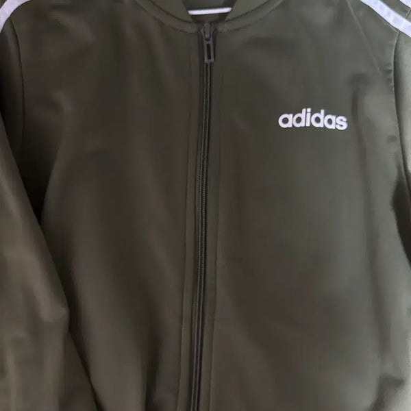 [BUNJANG] Adidas Track Jacket Khaki Olive M / 아디다스 져지 카키 올리브 져지 M