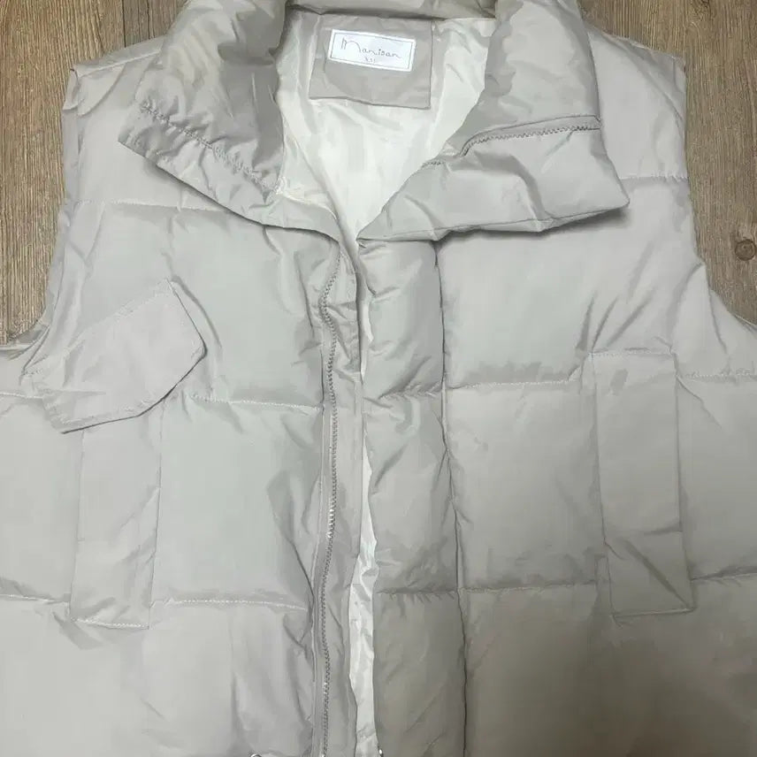 [BUNJANG] Beige Vest Padded Jacket / 조끼 패딩