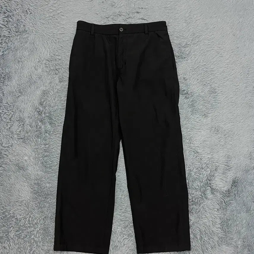 [BUNJANG] Time Homme 23SS Black Cotton Pants / (정품) 타임옴므 23SS 블랙 면 팬츠 [여름] 허리30