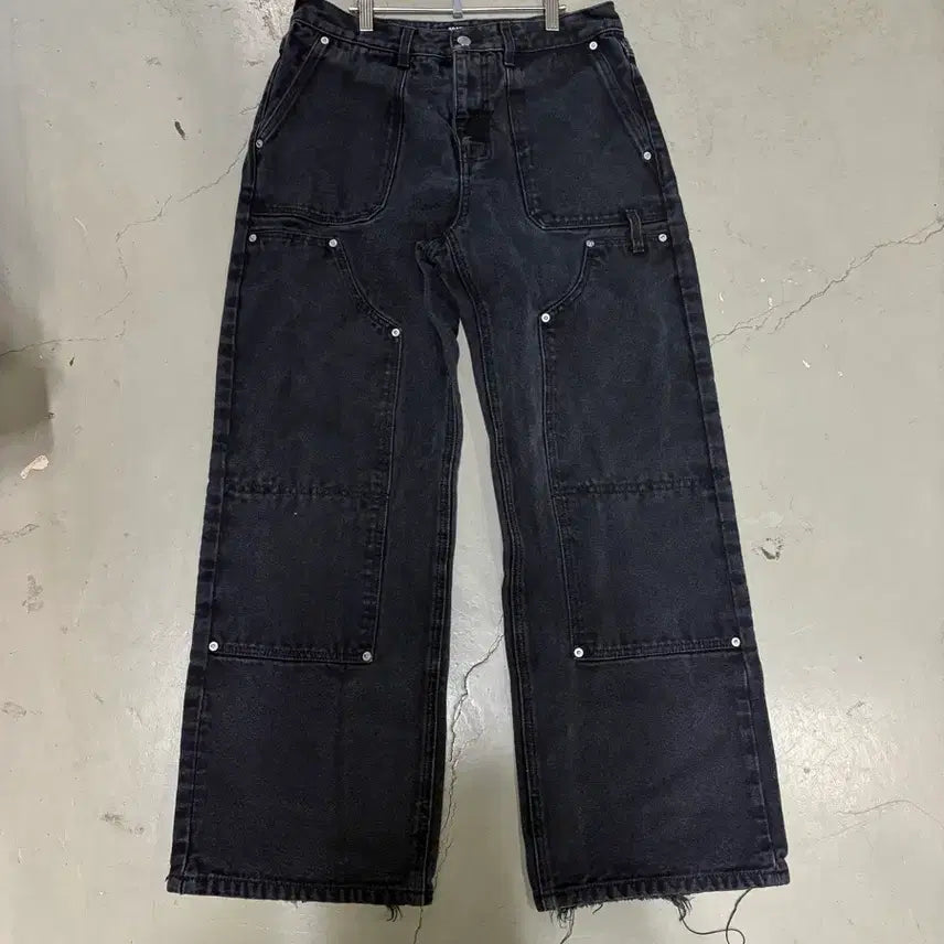 [BUNJANG] Drawfit Double Knee Denim Work Pants M / 만원샵 드로우핏 더블니 데님 워크 팬츠 M